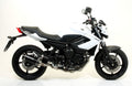 Arrow Street Thunder Aluminium "Dark" Slip On with Carbon End Cap - Yamaha XJ6 Diversion