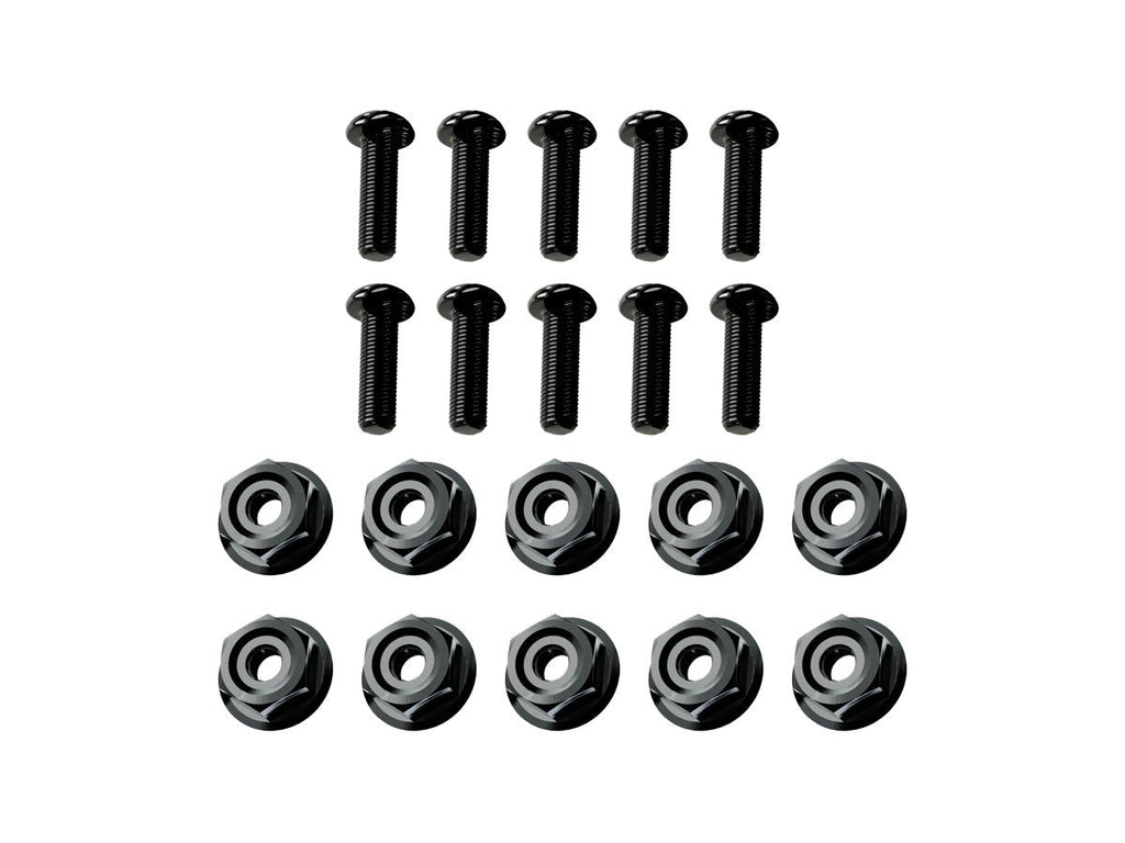 WRS WINDSCREEN M3x10MM ALUMINUM SCREW WITH NUTS KIT