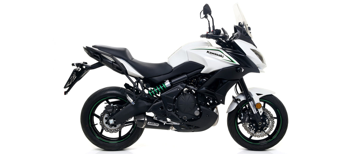 Arrow X-Kone "Dark" Slip On - Kawasaki Z650/Versys 650