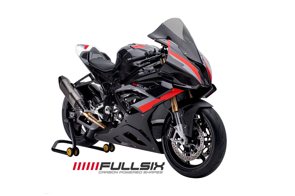 Fullsix Carbon Carbon Windscreen - Light Dark - BMW S1000R/M1000RR