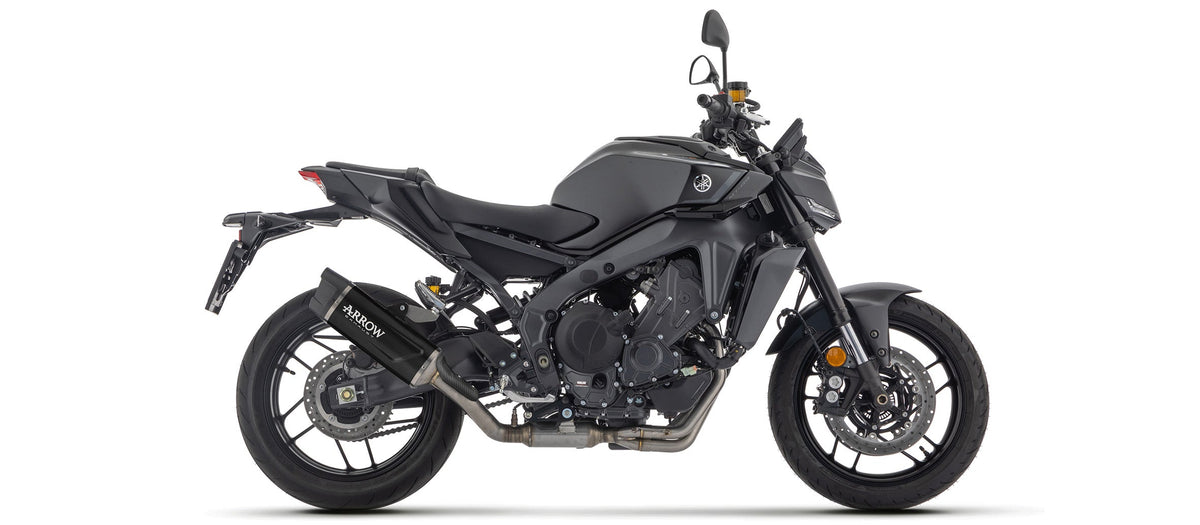 Arrow Full System Racing with Indy Race EVO Aluminium "Dark" Slip Ons - Yamaha MT-09 / 09 SP/FZ-09 [EU MT-09]