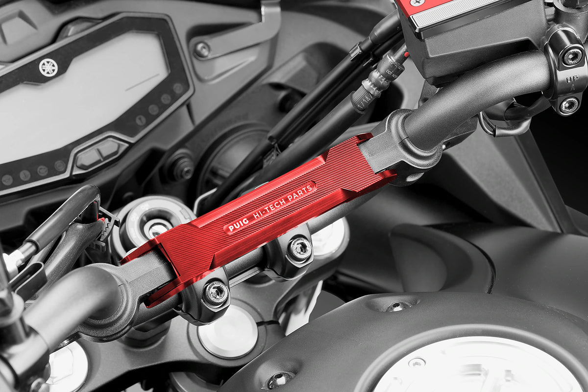 Puig Handlebar Reinforcement - Yamaha MT-07 Tracer Handlebar Reinforcement Faceplate 2016-2018