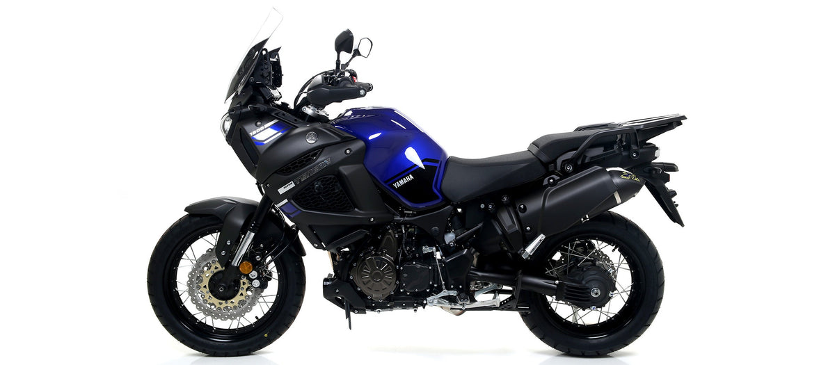 Arrow Maxi Race-Tech Aluminium "Dark" Slip On with Carbon End Cap - Yamaha XTZ1200 Super Tenere