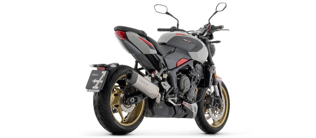 Arrow Indy Race EVO Titanium Slip On with Carbon End Cap - Triumph Trident 800