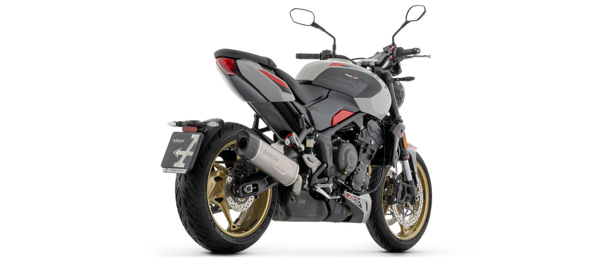 Arrow Indy Race EVO Titanium Slip On with Carbon End Cap - Triumph Trident 800