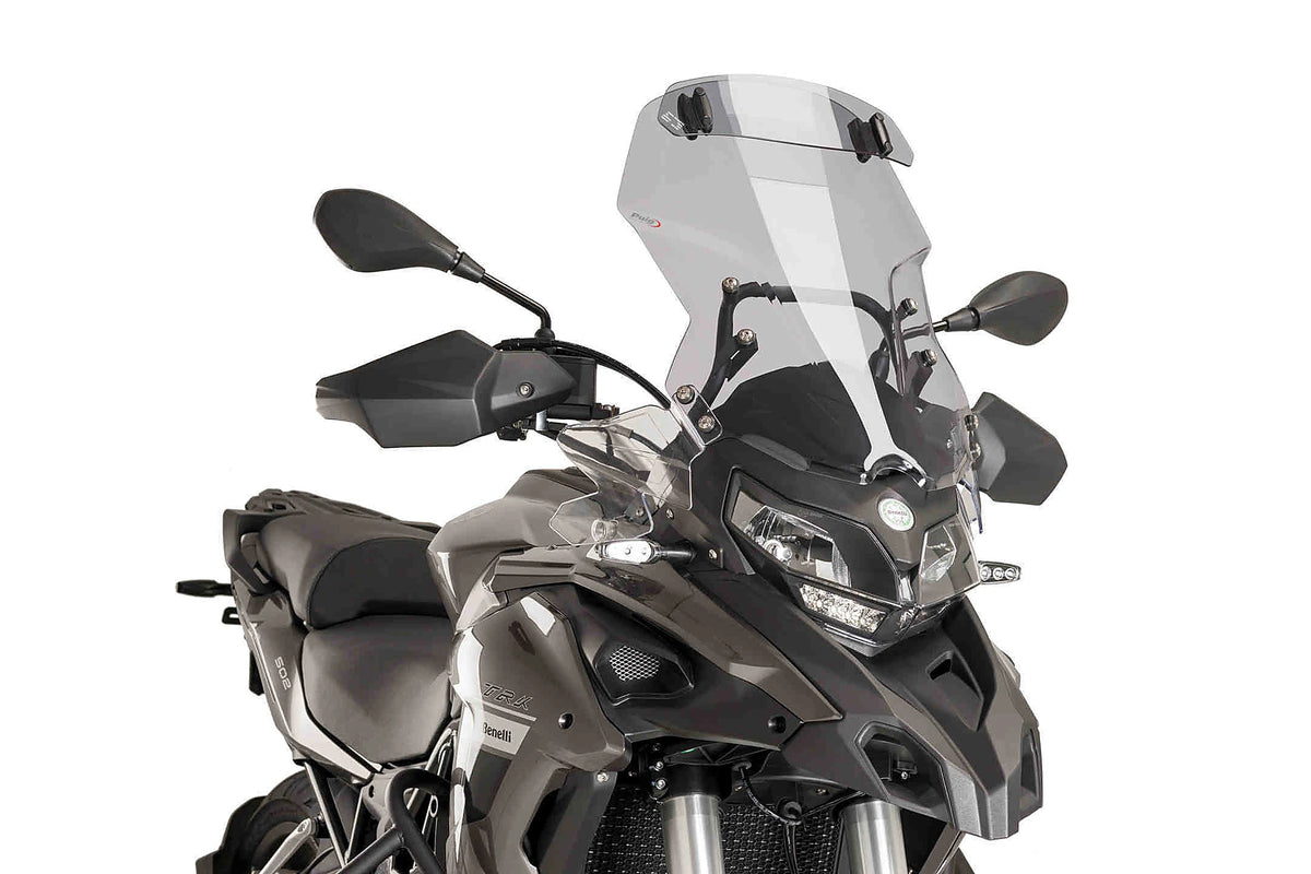 Puig Touring Windshield with Visor - Benelli TRK 502 2016-2018