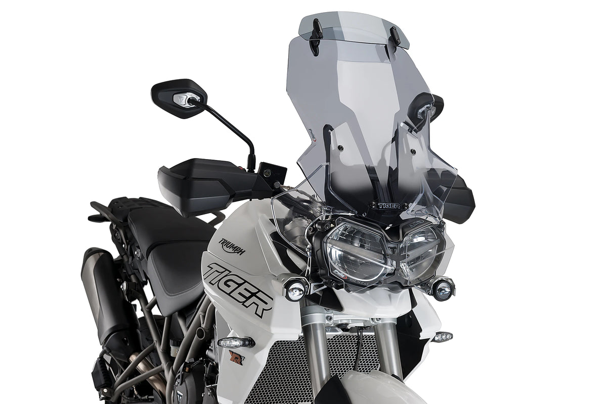 Puig Touring Windshield with Visor - Triumph Tiger 800 XC/XCX/XCA/XR/XRX/XRT 2011-2020 (Ref. 9658)