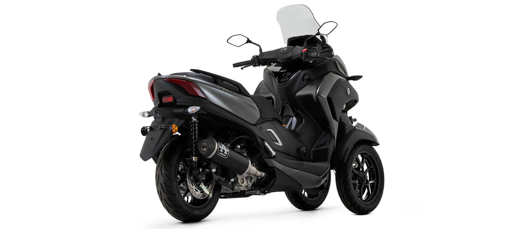 Arrow Urban Aluminium "Dark" Slip On with "Dark" End Cap - Yamaha CZD300 XMAX