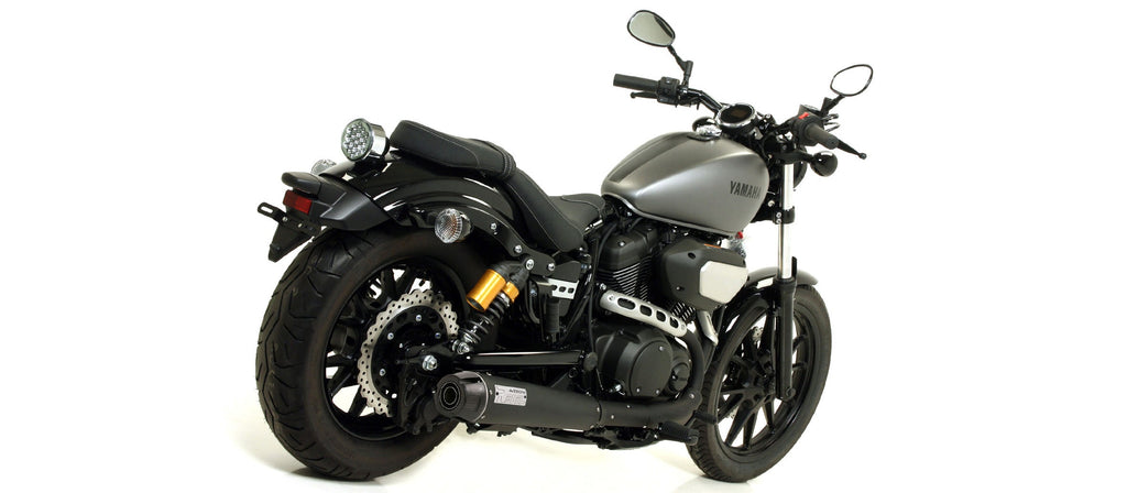 Arrow Rebel Slip On with Carbon Fiber End Cap - Yamaha XVS950 Bolt