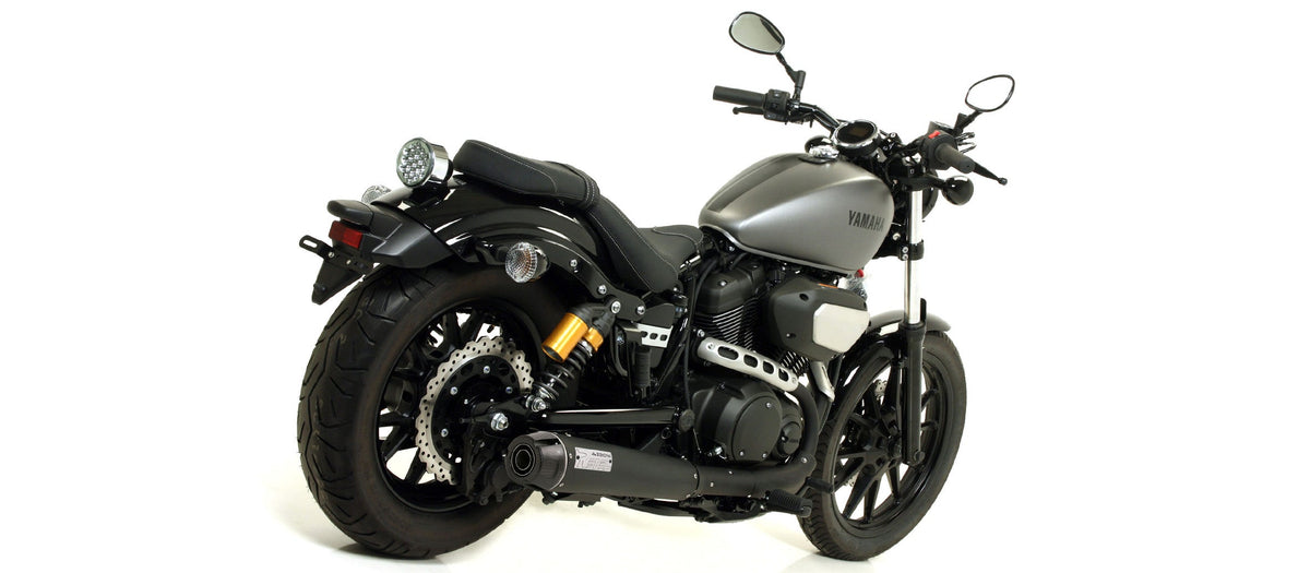 Arrow Rebel Slip On with Carbon Fiber End Cap - Yamaha XVS950 Bolt