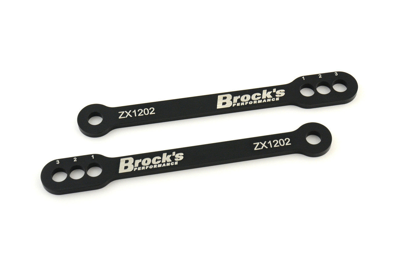Brock's Performance 3-Position Lowering Link Set for ZX-12R (02-05) / ZX-10R (04-10) / ZX-9R (02-03) / ZX-6R (05-26)