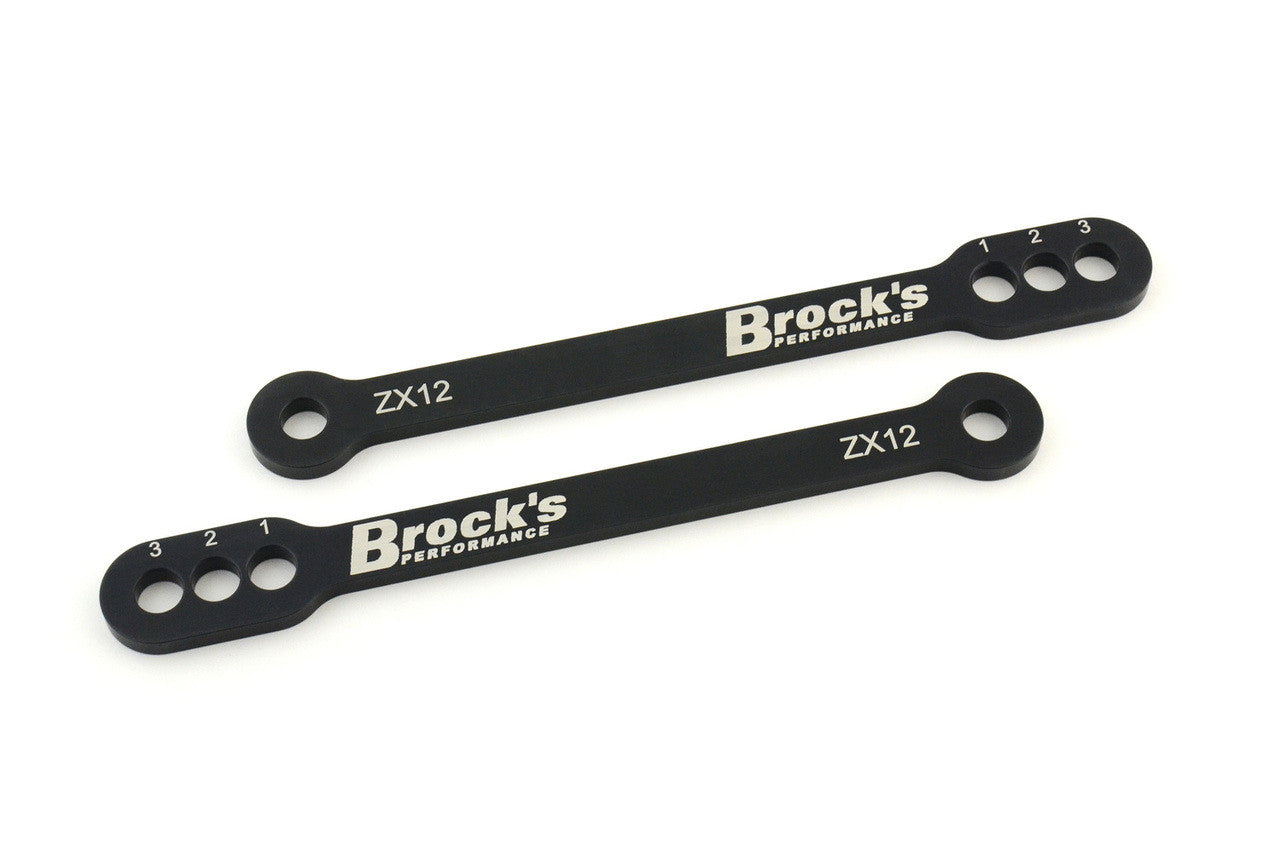 Brock's Performance 3-Position Lowering Link Set for ZX-12R (00-01) / ZX-9R (00-01) / ZX-6R (98-04) / ZX-6RR (03-04) / ZZR600 (05-08)