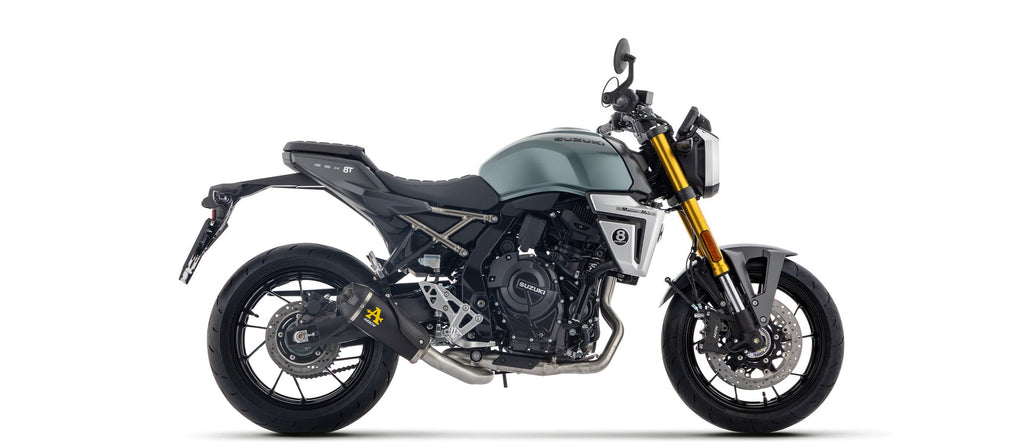 Arrow Works Nichrom "Dark" Full System with Carbon End Cap - Suzuki GSX-8R/GSX-8S