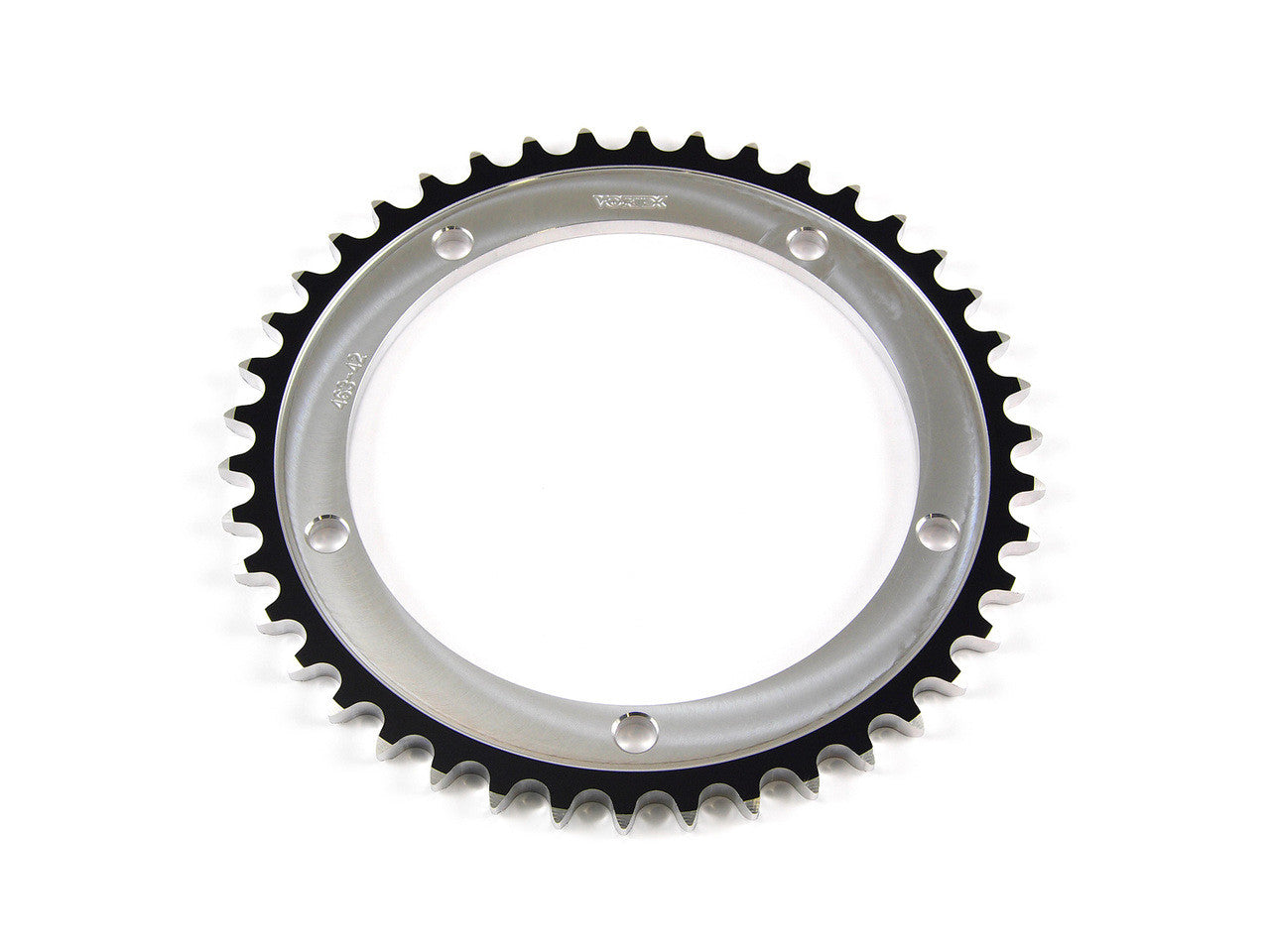 Brock's Performance Vortex Rear Sprocket 43 Tooth Black & Silver 525 Chain Ninja H2 (15-26) and Ninja H2 SX / SE / SE+ (18-26)