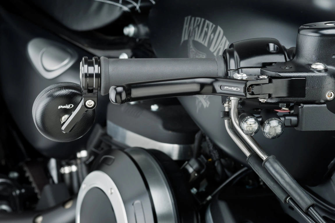 Puig Heritage Levers - Universal Heritage Brake Lever (Black/Silver Selector)