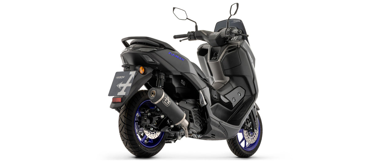 Arrow Racing Full System with Urban Aluminium "Dark" Slip On with "Dark"steel End Cap