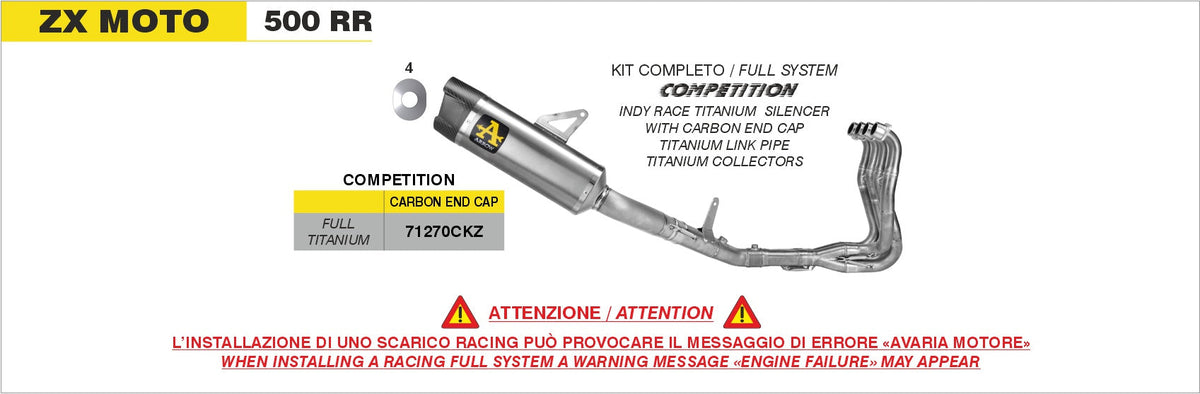 Arrow Competition Full Titanium Full System