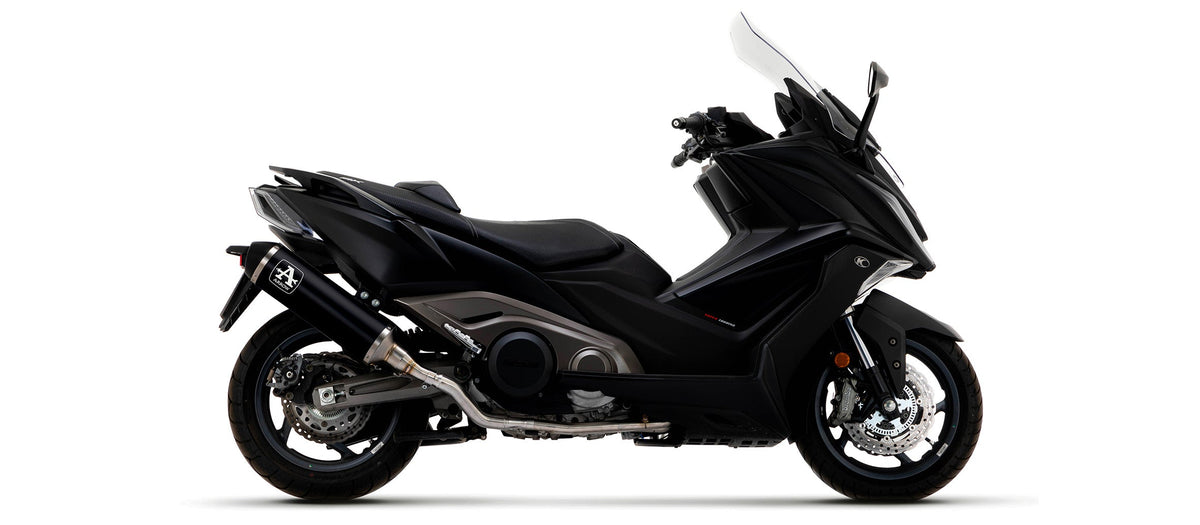 Arrow Urban Aluminium "Dark" Slip On with "Dark" End Cap - Kymco AK550/AK 550i ABS