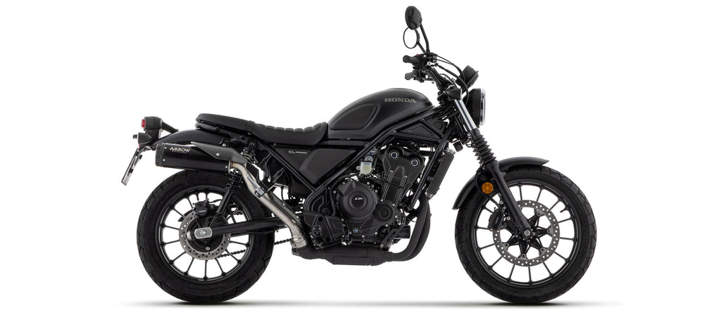 Arrow Rebel Slip On with Aluminium "Dark" End Cap - Honda SCL500