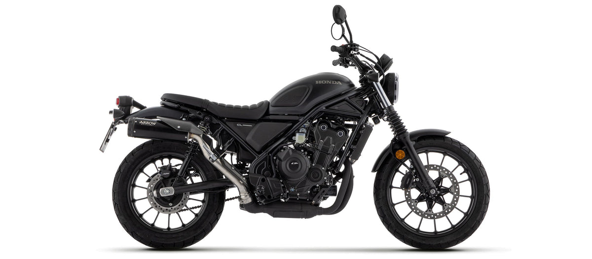Arrow Rebel Slip On with Aluminium "Dark" End Cap - Honda SCL500