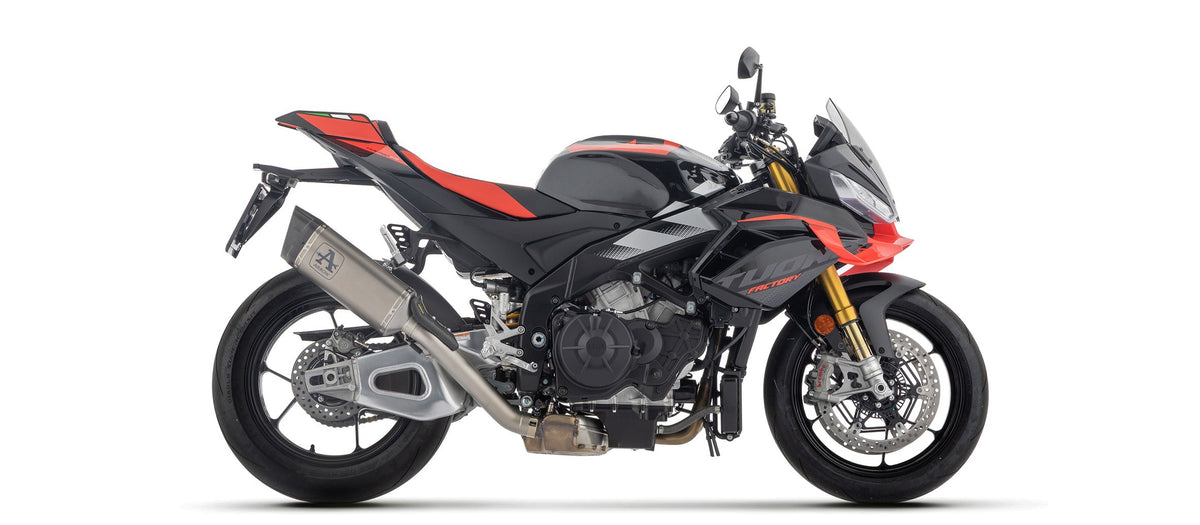 Arrow Pista Titanium Slip On with Stainless Steel Link Pipe - Aprilia RSV4 1100/Tuono V4 1100
