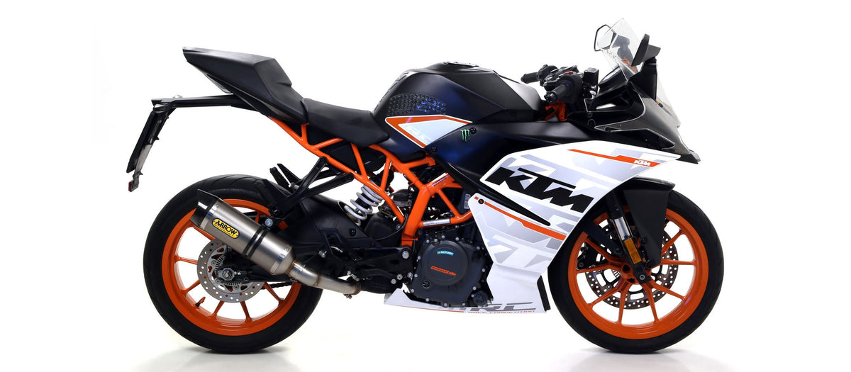 Arrow Thunder Titanium Slip On with Carbon End Cap - KTM RC 390/125 Duke