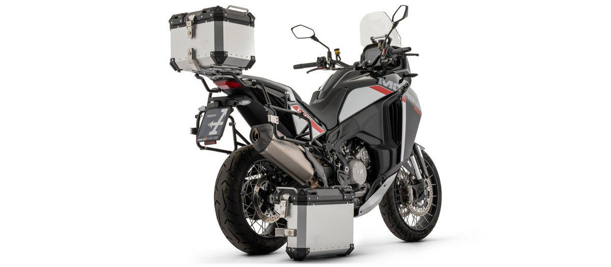 Arrow Sonora Titanium Slip On with Carbon End Cap - Moto Morini X-Cape