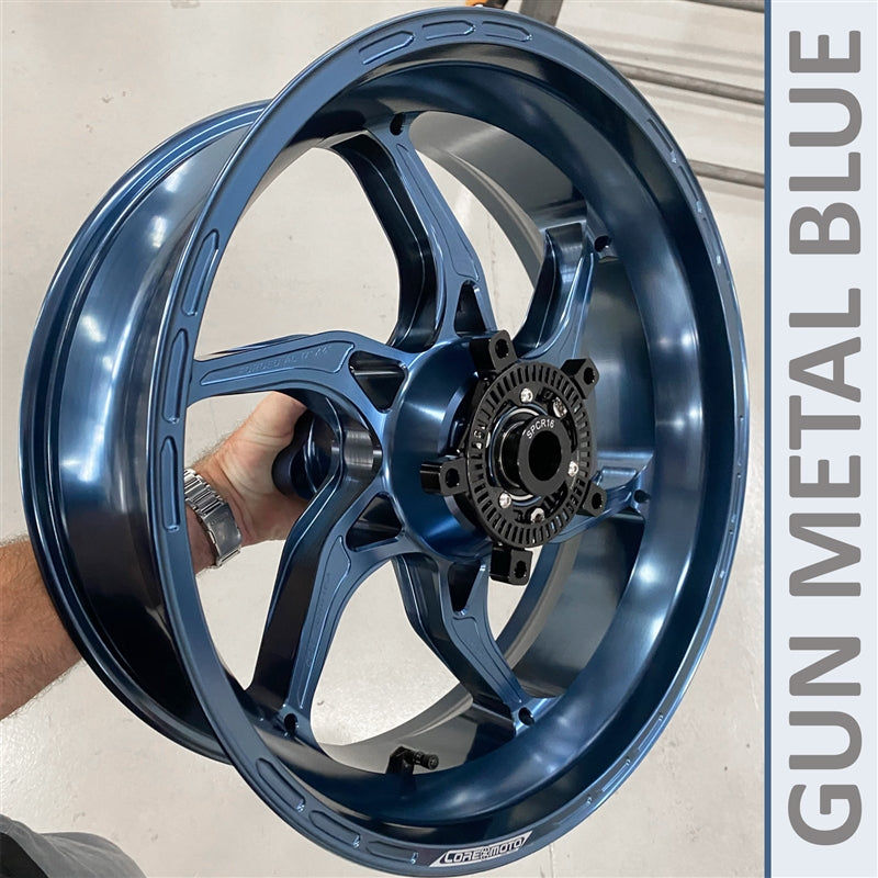 Core Moto Apex-6 Forged Wheel - Gun Metal Blue