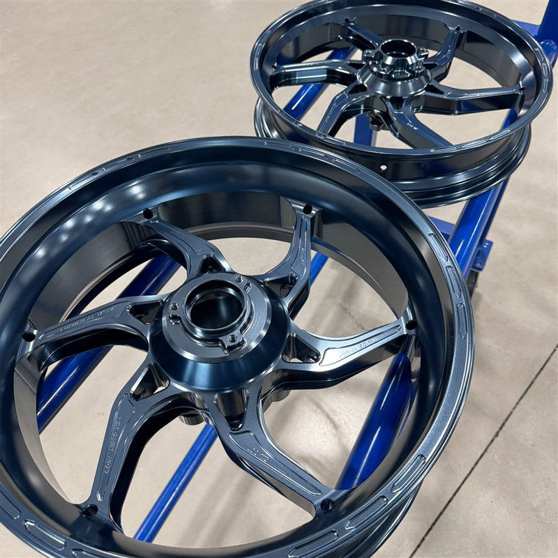 Core Moto Apex-6 Forged Wheel - Gun Metal Blue