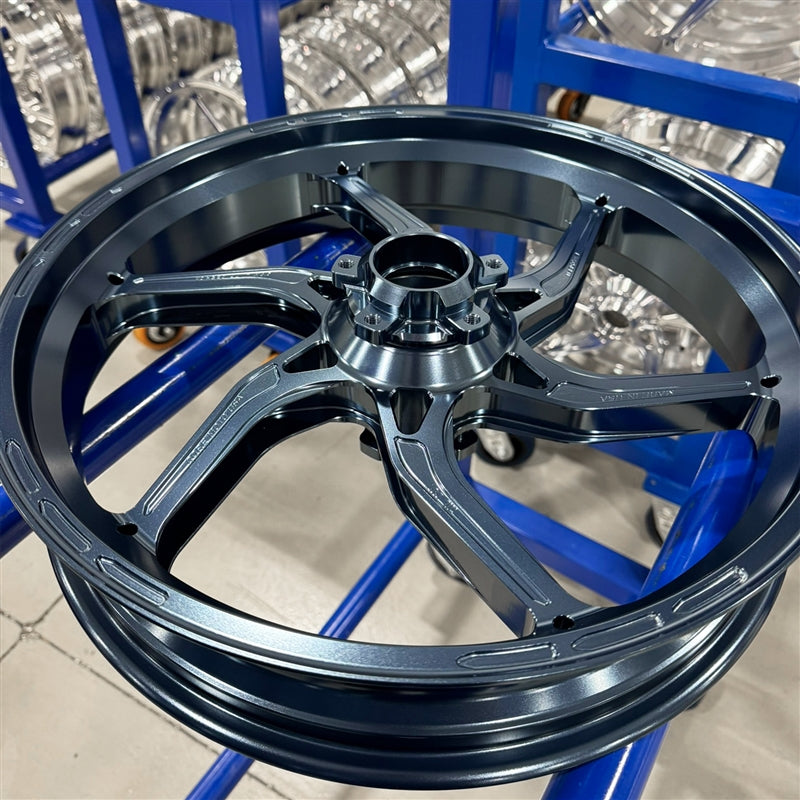 Core Moto Apex-6 Forged Wheel - Gun Metal Blue