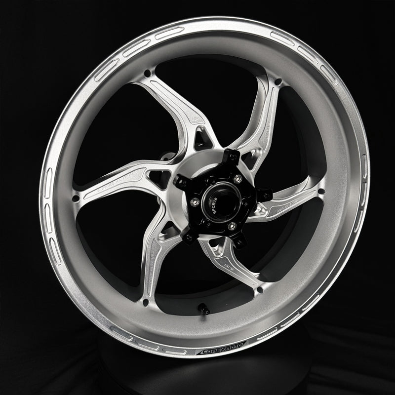Core Moto Apex-6 Forged Wheel - Satin Clear Frost