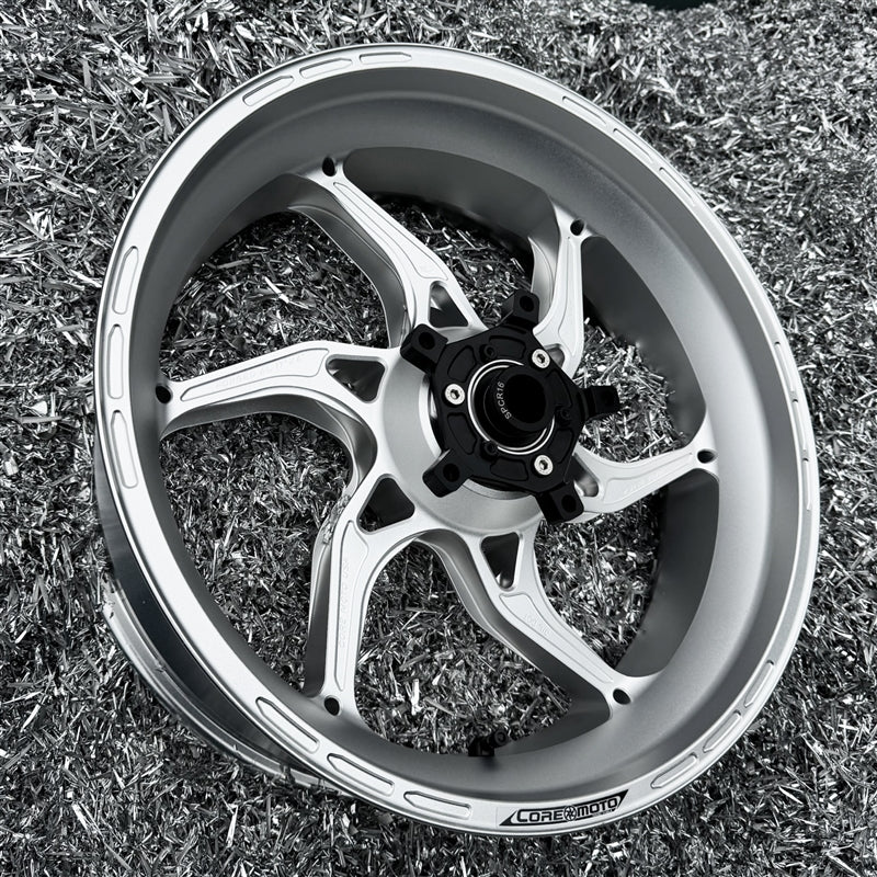 Core Moto Apex-6 Forged Wheel - Satin Clear Frost