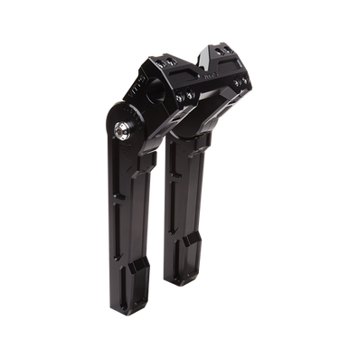 Brock's Performance Adjustable 10in Riser Black for 1in Bar Clamp Road Glide (15-23), Softail (18-23)