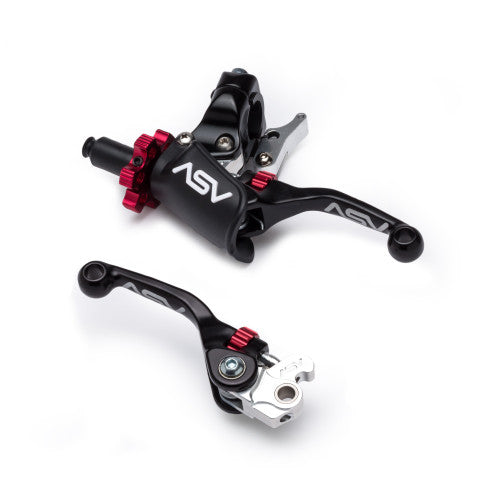 ASV F4 PRO Clutch and Brake Lever Pair Pack w/ Hot Start Perch # BCF40106PH