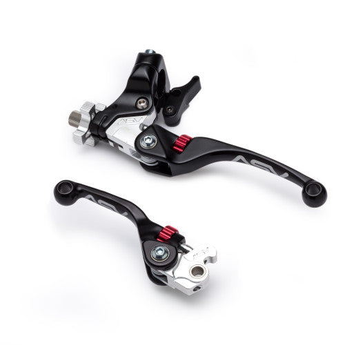 ASV F4 Series Clutch and Brake Lever Pair Pack w/ Hot Start Perch (For Yamaha) # BCF40106YSH