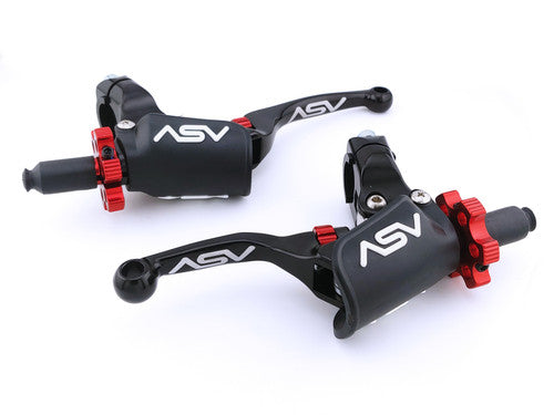 ASV F4 PRO Cable Clutch and Brake Lever Pair Pack w/ Perch # BCF40506PX