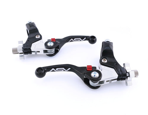 ASV F4 Series Dirt Cable Brake and Clutch Lever Pair Pack w/ Perch # BCF40506SX