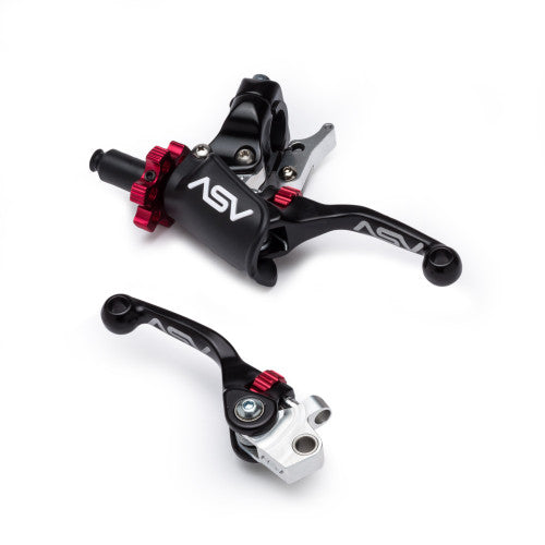 ASV F4 PRO Clutch and Brake Lever Pair Pack w/ Hot Start Perch # BCF41306PH