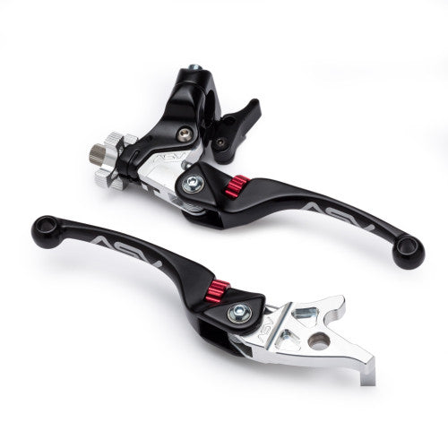 ASV F4 Series ATV Clutch and Brake Lever Pair Pack w/ Hot Start Perch # BCF4A206SHC