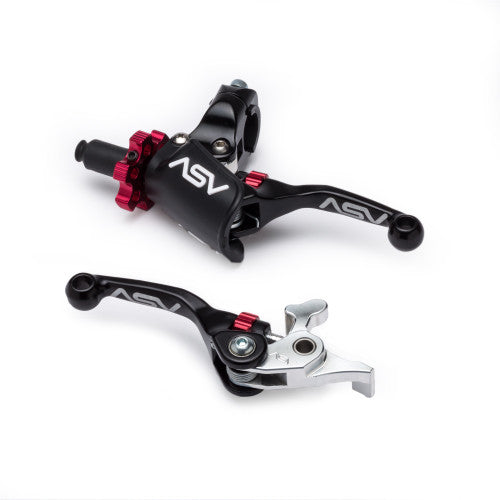 ASV F4 PRO ATV Clutch and Brake Lever Pair Pack w/ Perch (For Yamaha) # BCF4A306YPX