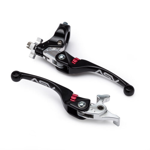 ASV F4 Series ATV Clutch and Brake Lever Pair Pack w/ Perch (For Yamaha) # BCF4A306YSX