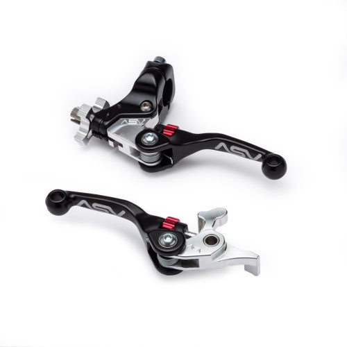 ASV F4 Series ATV Clutch and Brake Lever Pair Pack w/ Perch (For Yamaha) # BCF4A306YSX