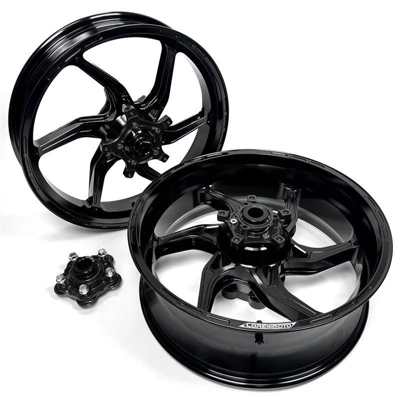 Core Moto Apex-6 Forged Wheel - Gloss Black