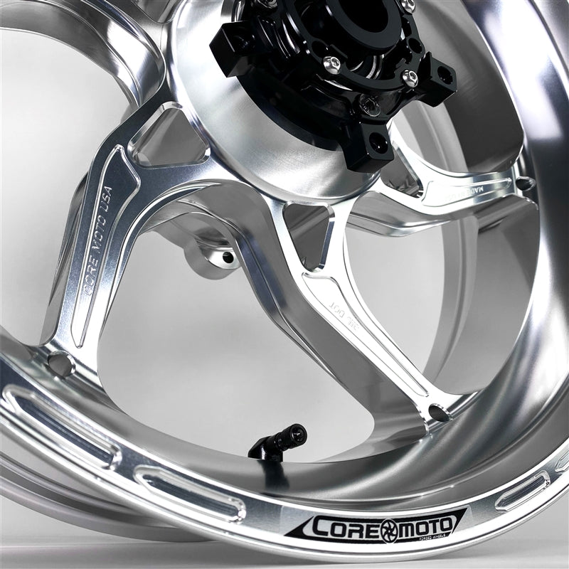 Core Moto Apex-6 Forged Wheel - Gloss Clear Bright