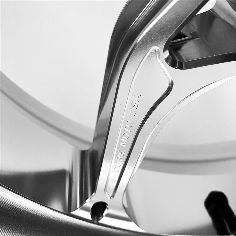 Core Moto Apex-6 Forged Wheel - Gloss Clear Bright