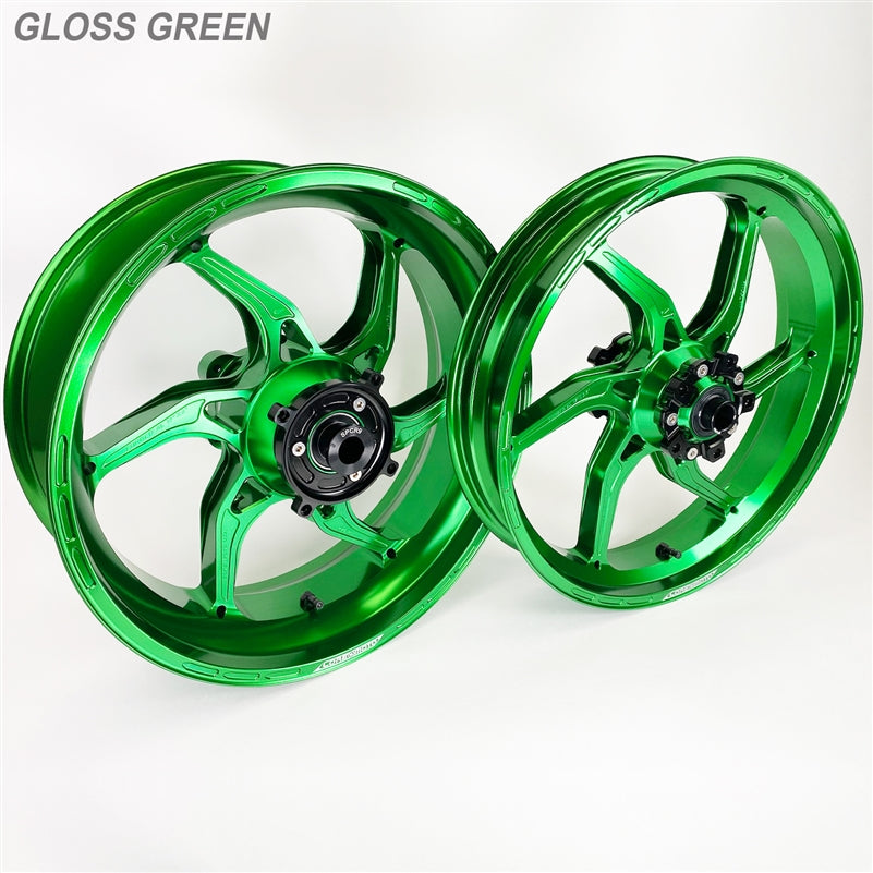 Core Moto Apex-6 Forged Wheel - Gloss Green