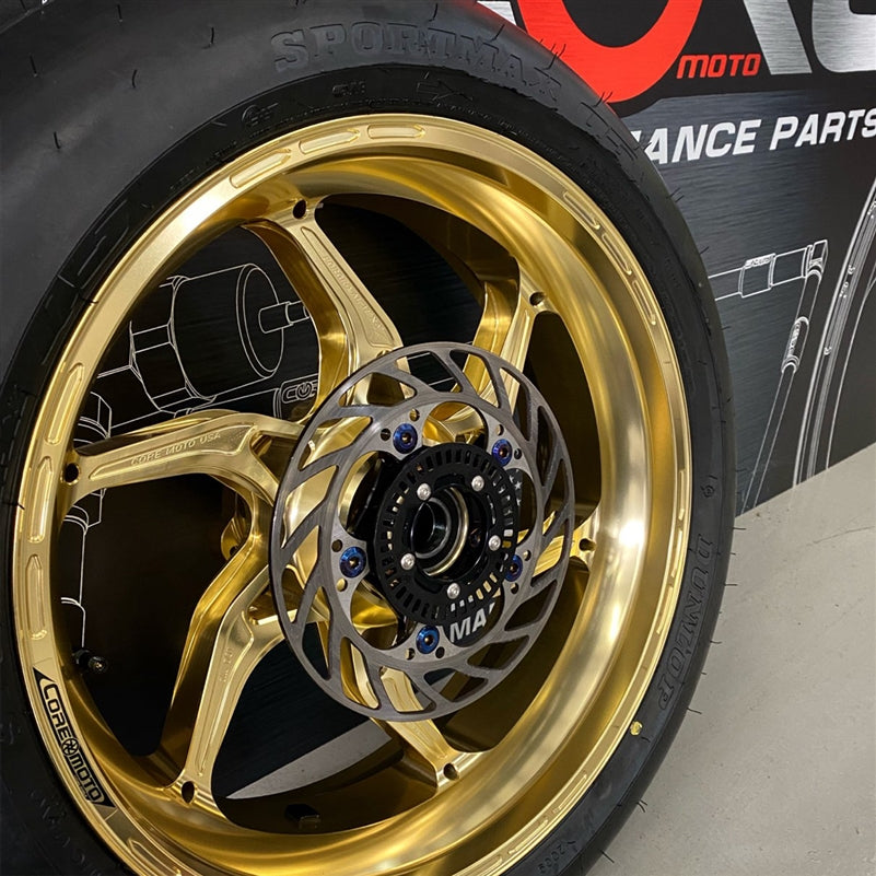 Core Moto Apex-6 Forged Wheel - Gloss Light Gold