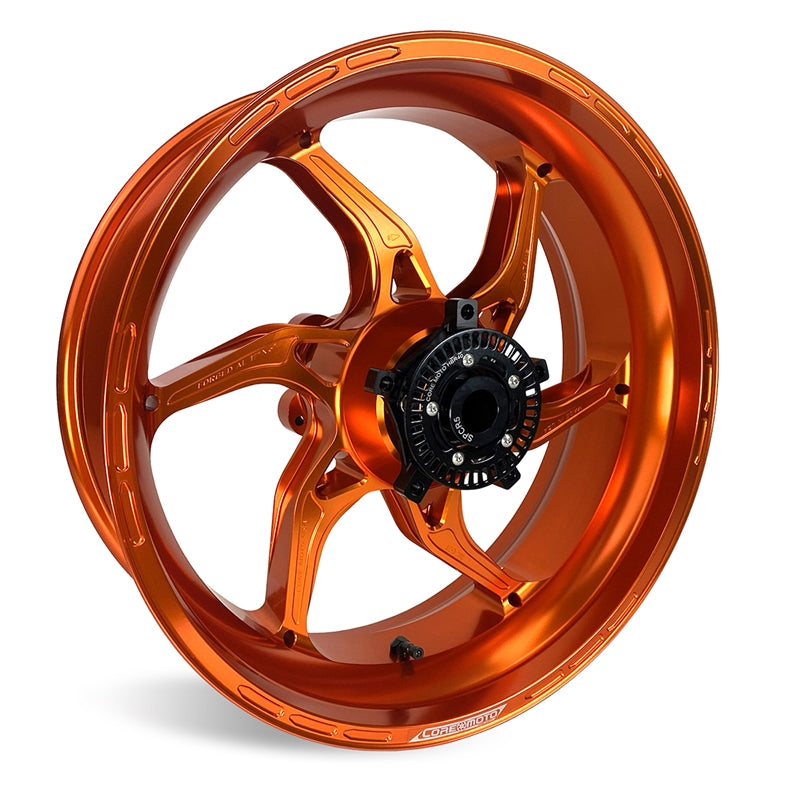 Core Moto Apex-6 Forged Wheel - Gloss Orange