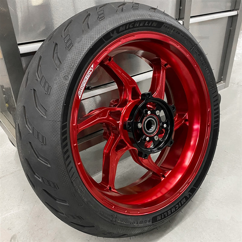 Core Moto Apex-6 Forged Wheel - Gloss Red
