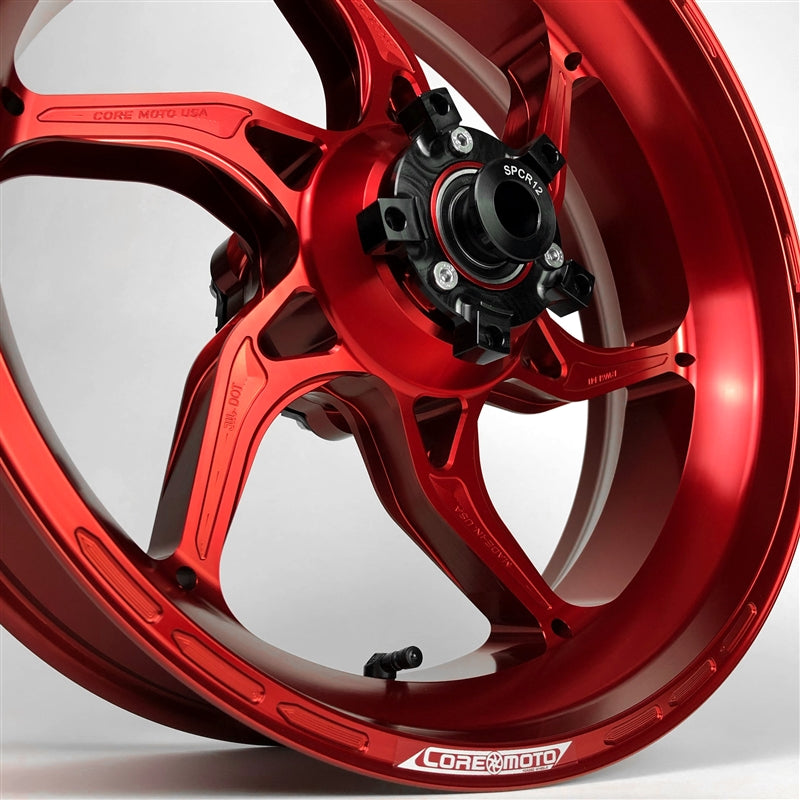 Core Moto Apex-6 Forged Wheel - Gloss Red